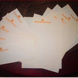 Vintage Lake Geneva Playboy Club Stationery with Envelopes